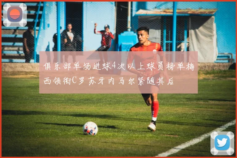 俱乐部单场进球4次以上球员榜单梅西领衔C罗苏牙内马尔紧随其后