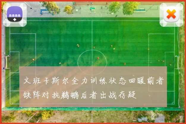 文班卡斯尔全力训练状态回暖前者缺阵对抗鹈鹕后者出战存疑